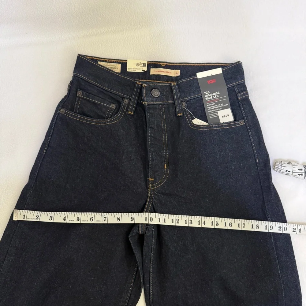 Levi's Dark Indigo Wide Leg Jeans - Picture 11 of 14